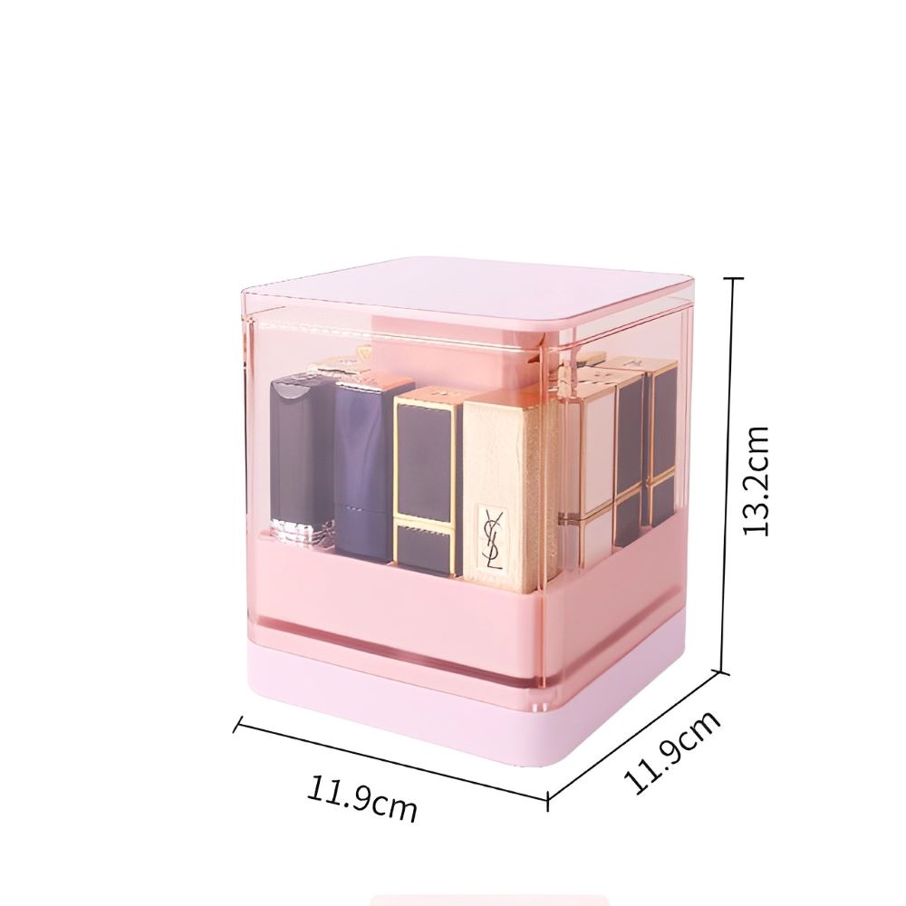 Cosmetic Storage Box - Transparent Push-up Lipstick Holder