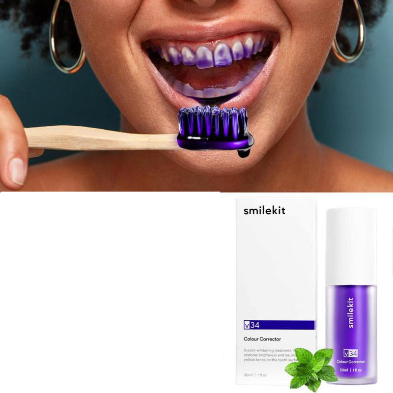 Purple Whitening Brightening Toothpaste
