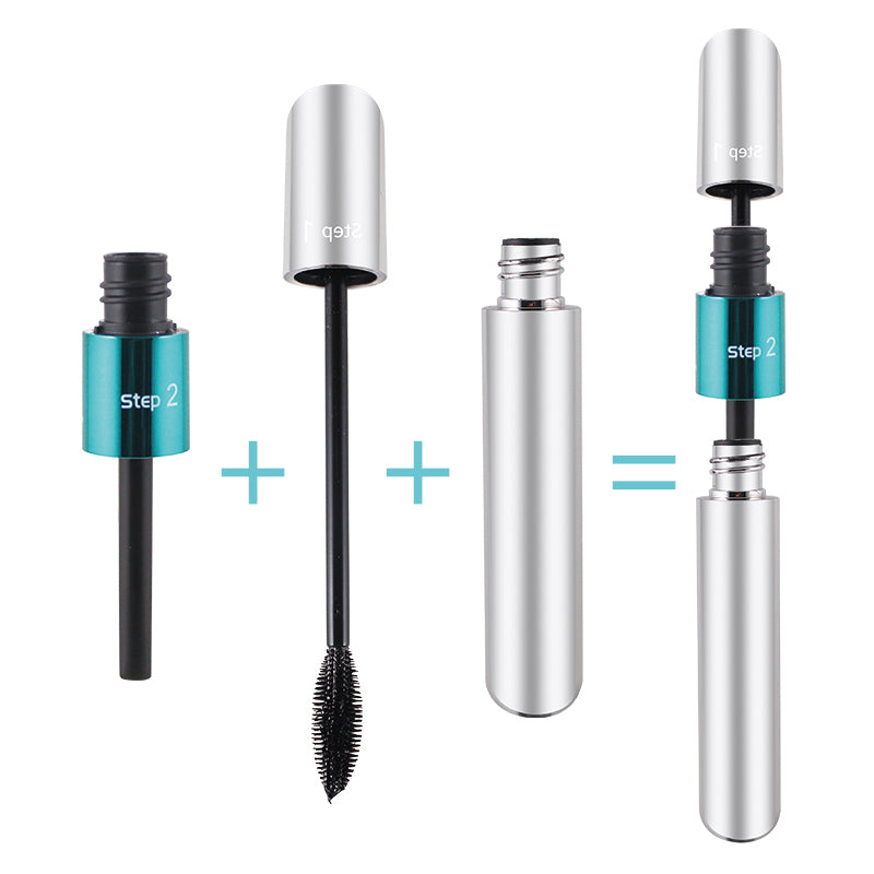 2 In 1 4D Silk Fiber Waterproof Mascara