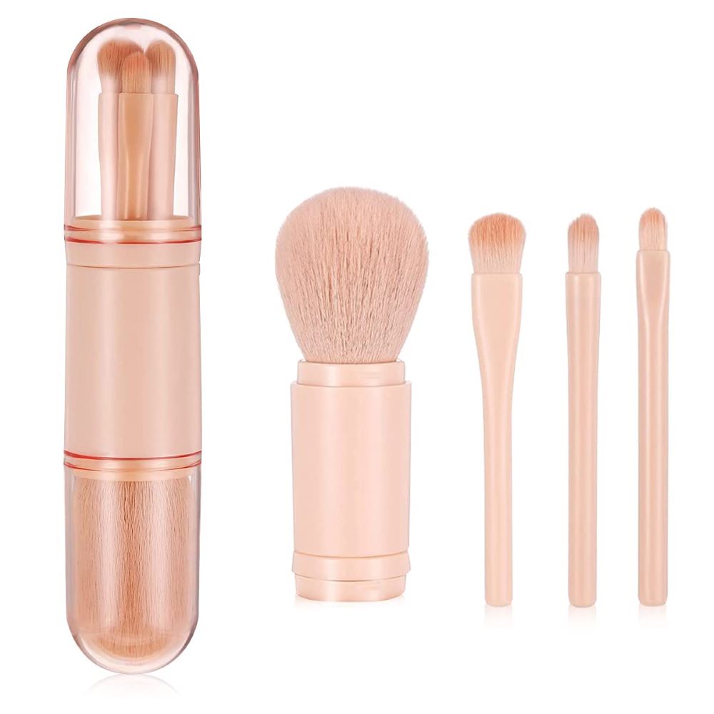 4-in-1 Retractable Makeup Brushes Set