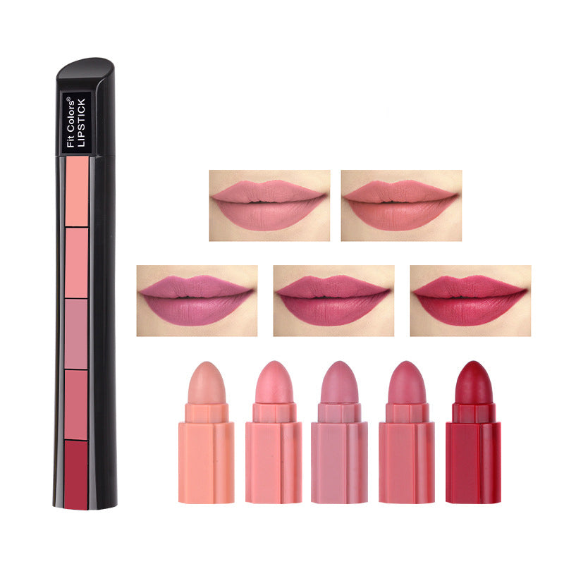 5-Section Matte Velvet Lipstick Set