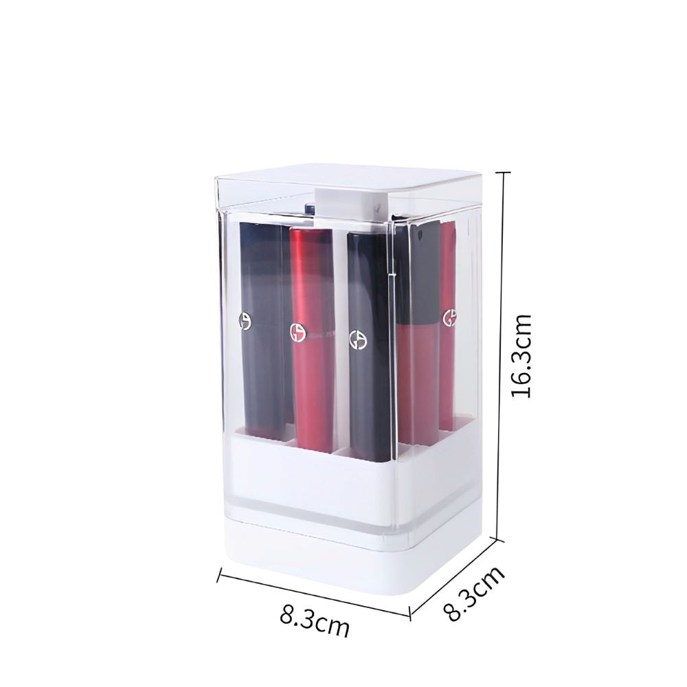 Cosmetic Storage Box - Transparent Push-up Lipstick Holder