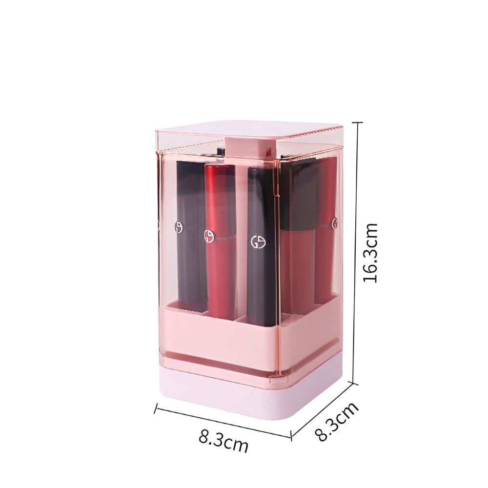 Cosmetic Storage Box - Transparent Push-up Lipstick Holder