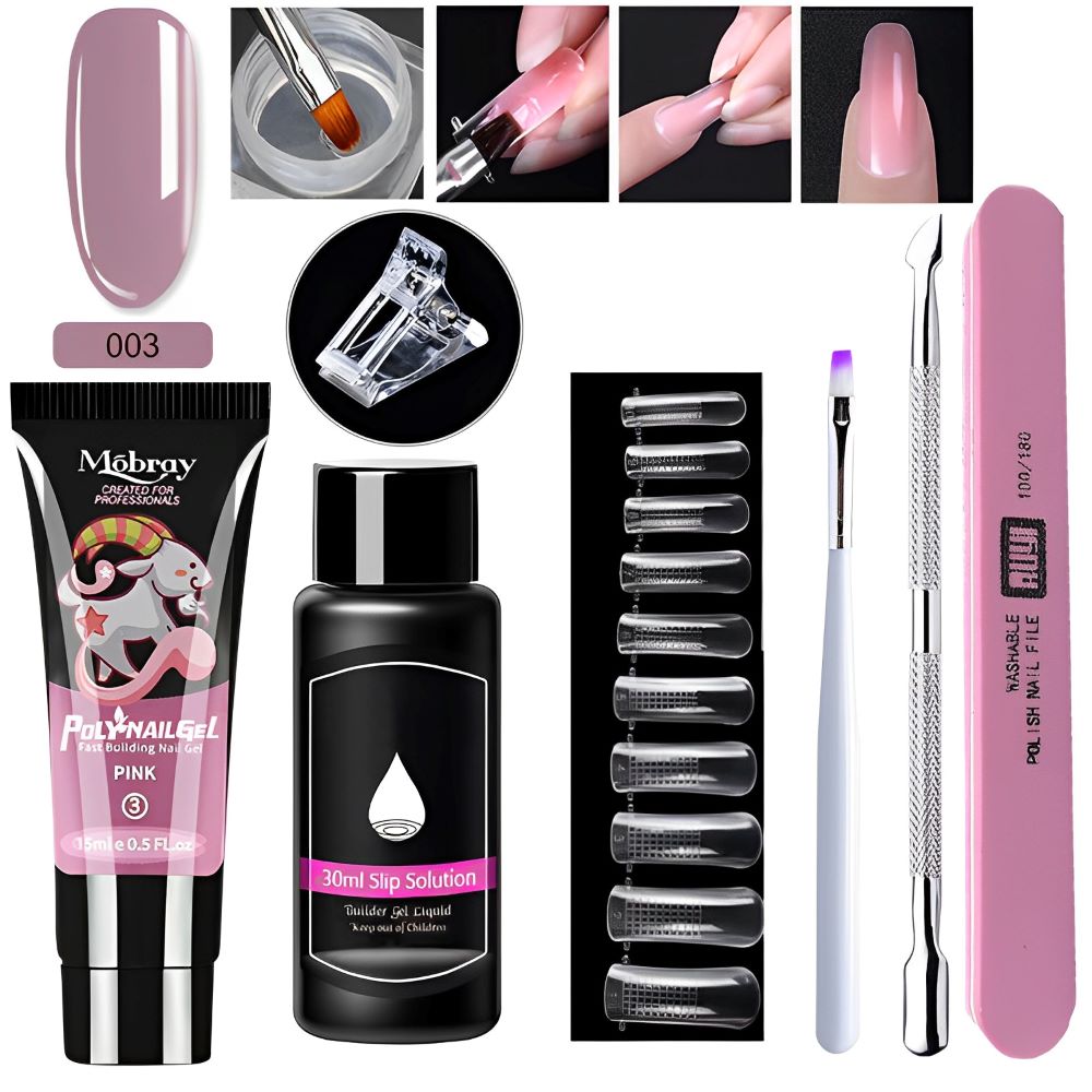 7PCS/Set Acrylic Gel Nail Tools - Nail Gel Kit For Manicure Set