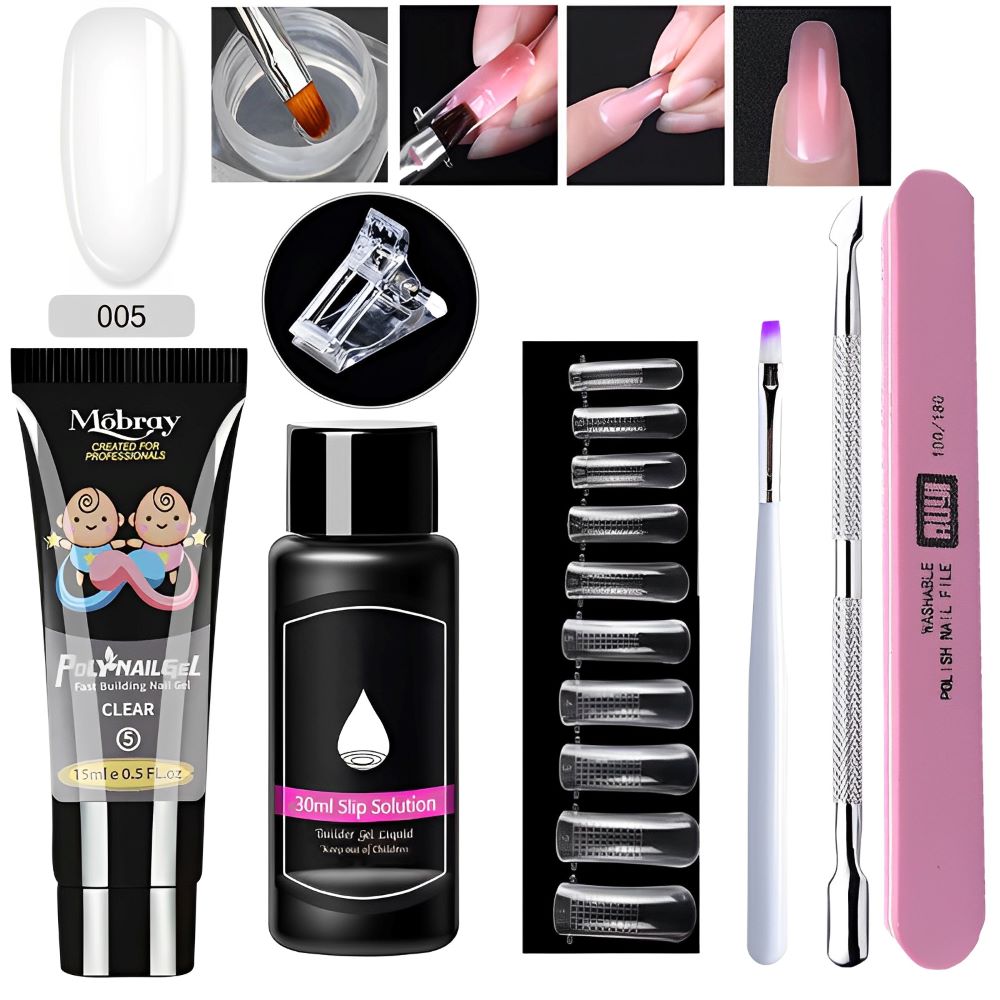 7PCS/Set Acrylic Gel Nail Tools - Nail Gel Kit For Manicure Set